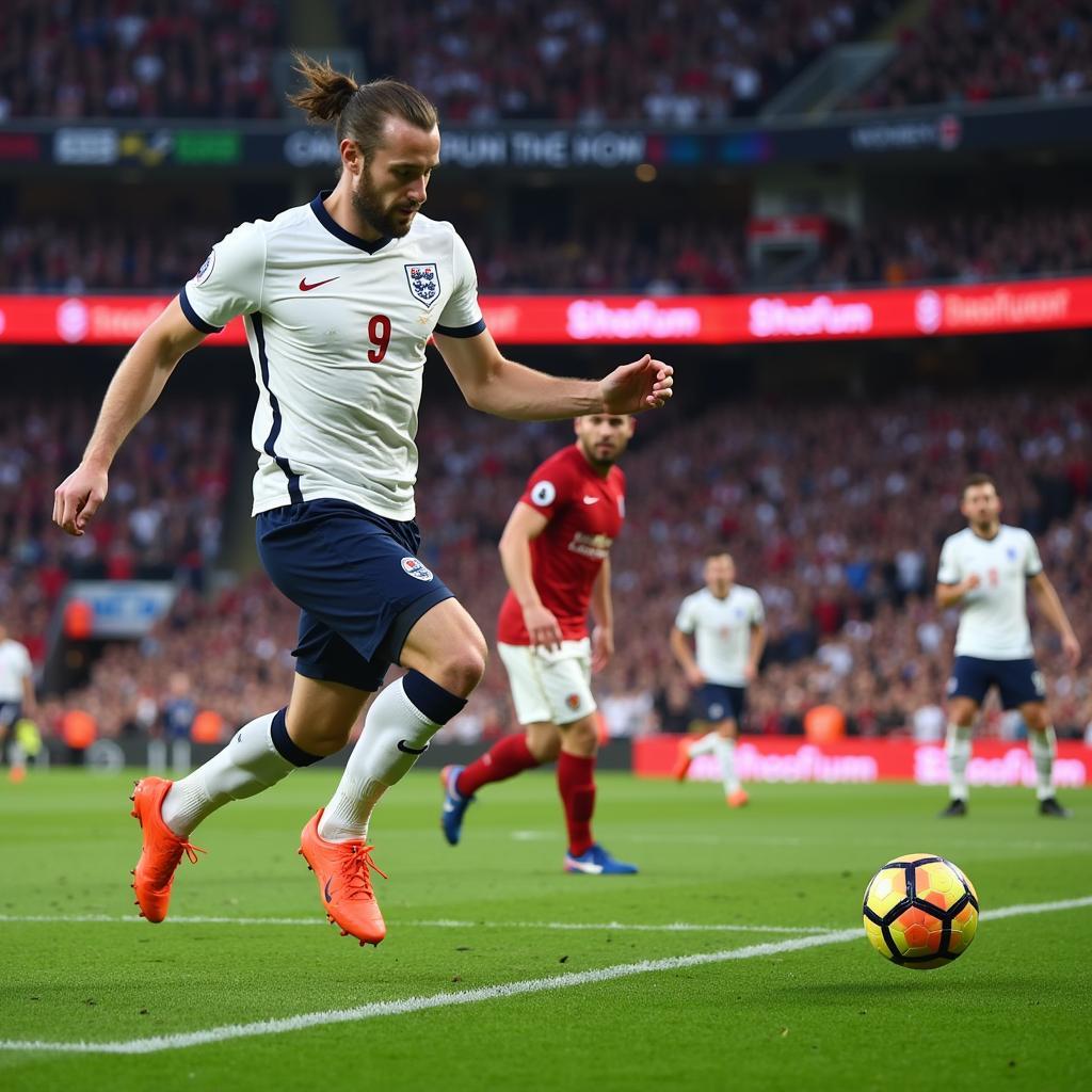 Harry Kane scoring for England National team