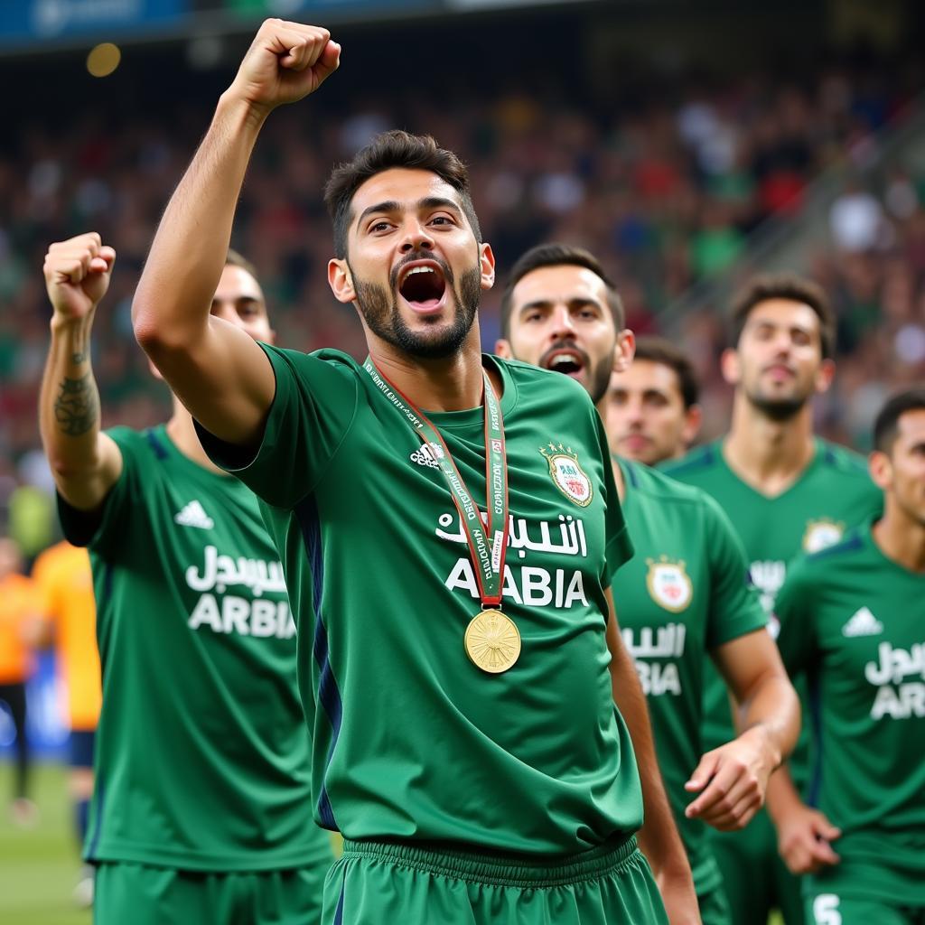 Hassan Al Tambakti trong màu áo đội tuyển quốc gia Saudi Arabia