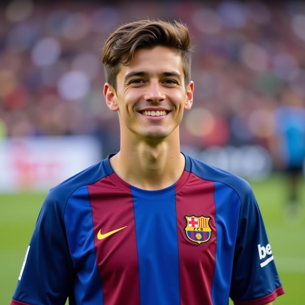 Hiroki Abe trong màu áo Barcelona