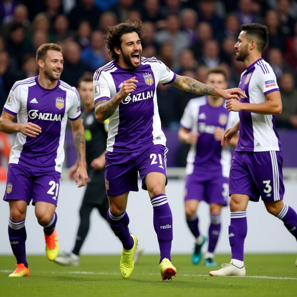 Javi Guerra ghi bàn cho Real Valladolid