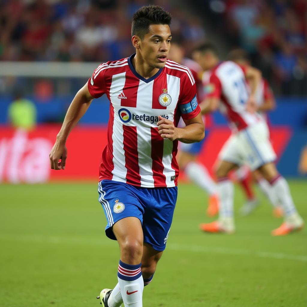 Jesús Medina thi đấu cho đội tuyển Paraguay