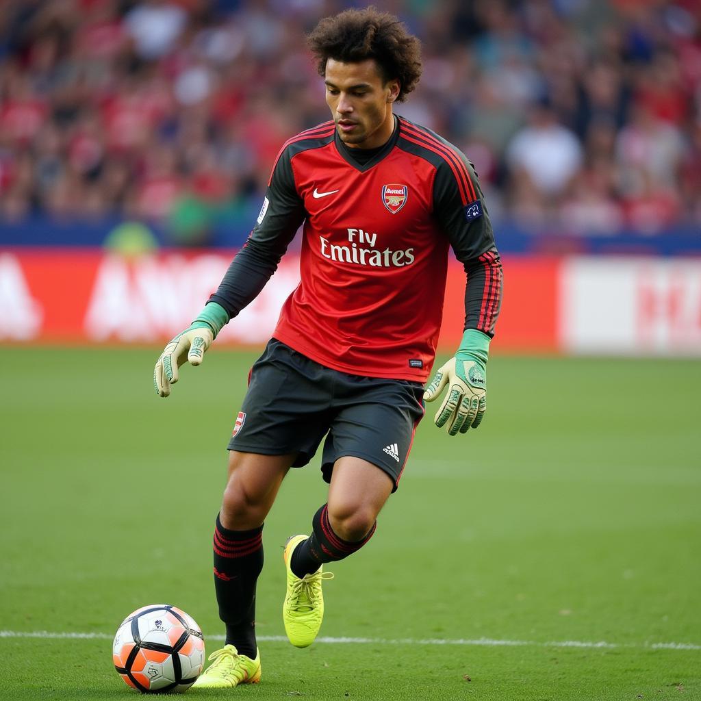 João Virgínia trong màu áo Arsenal