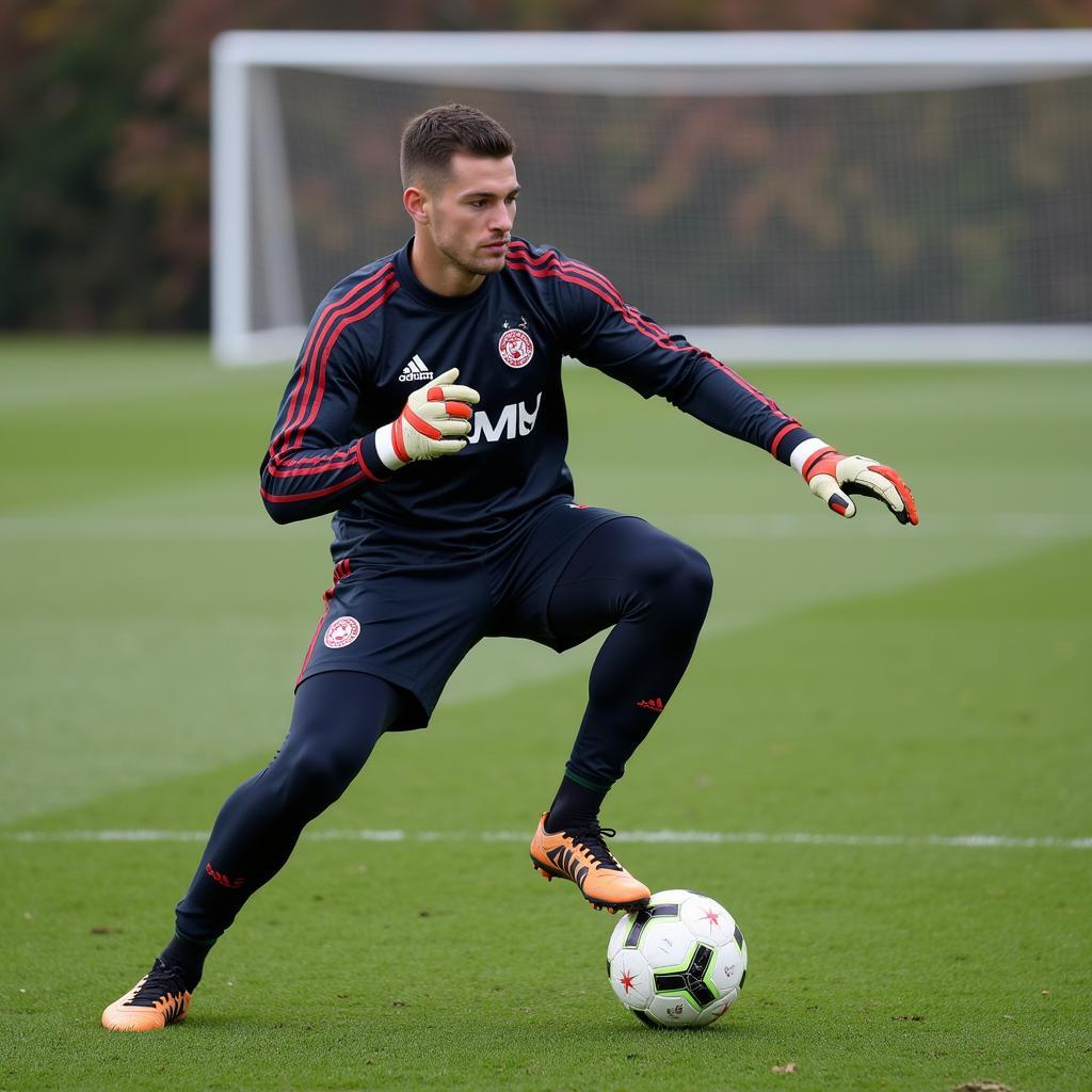 Josh Vickers luyện tập cật lực