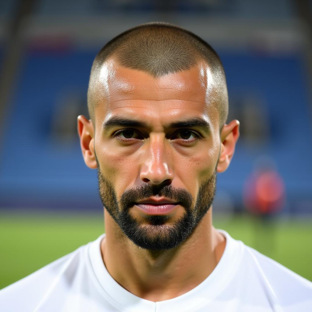 Kiểu tóc ngắn gọn gàng của Karim Benzema