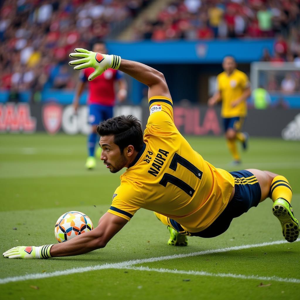 Thủ môn Keylor Navas, một Costa Rica Player xuất sắc
