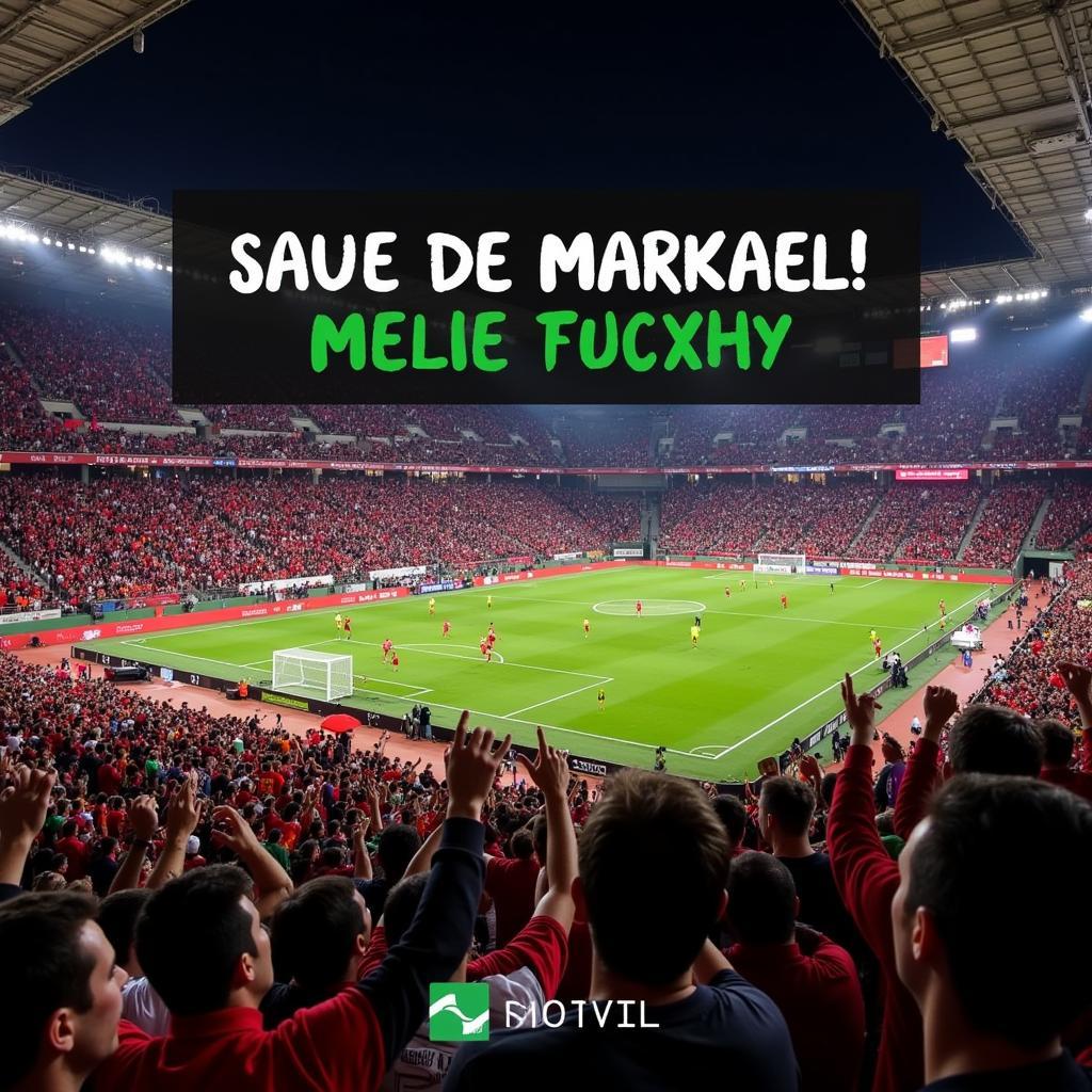 Khán giả cuồng nhiệt tại Stade de Marrakech