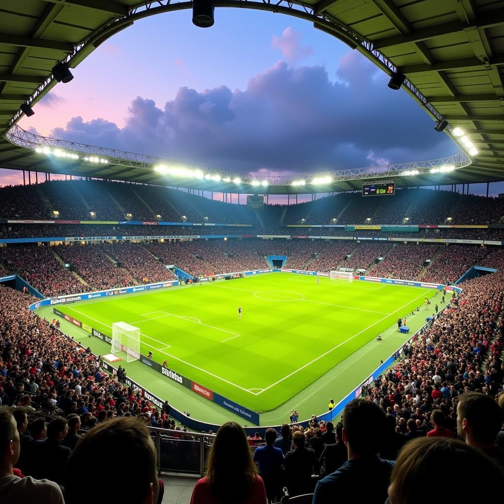 Không gian bên trong sân vận động Stadio Carlo Castellani