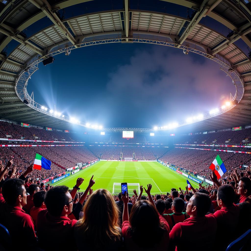 Không khí bóng đá cuồng nhiệt tại Atalanta Italy Stadium