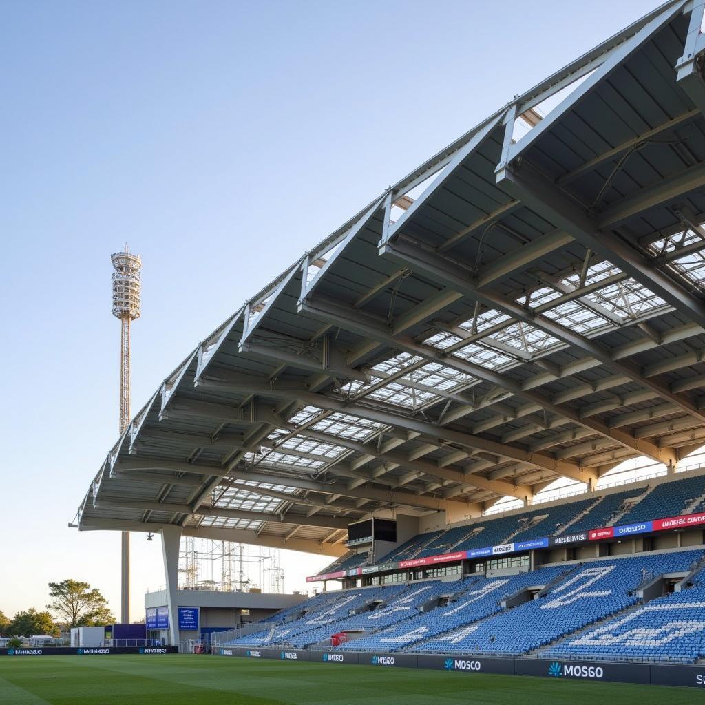 Kiến trúc ấn tượng của sân vận động Arena Itaipava Fonte Nova với mái che độc đáo và thiết kế hiện đại.