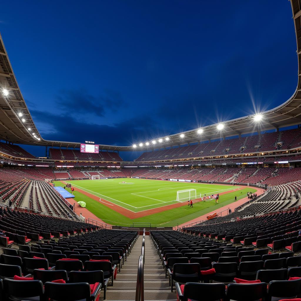 Kiến trúc độc đáo của sân vận động Worker Stadium