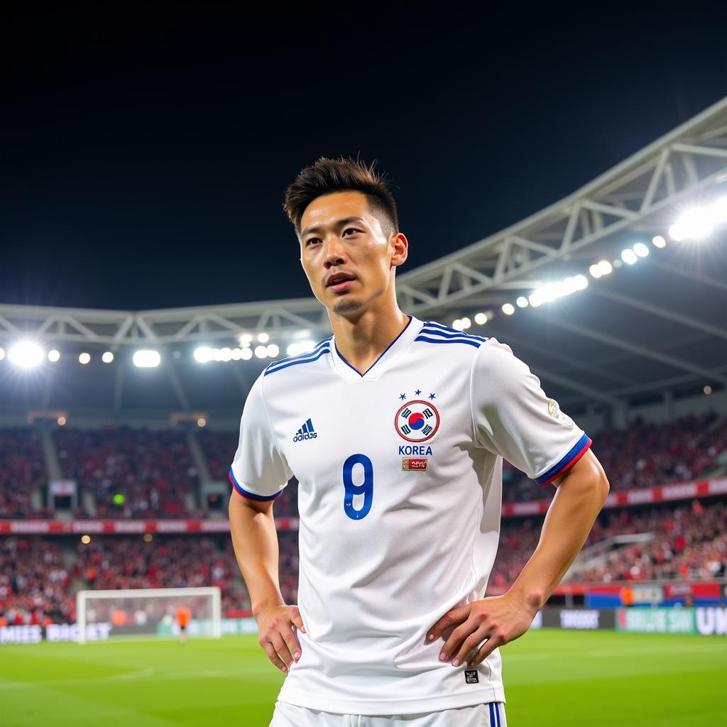 Kim Tae Joon khoác áo đội tuyển Hàn Quốc
