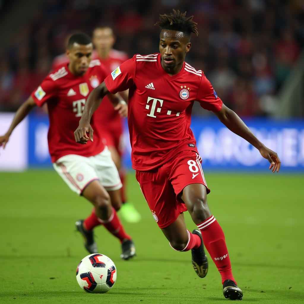 Kingsley Coman trong màu áo Bayern Munich