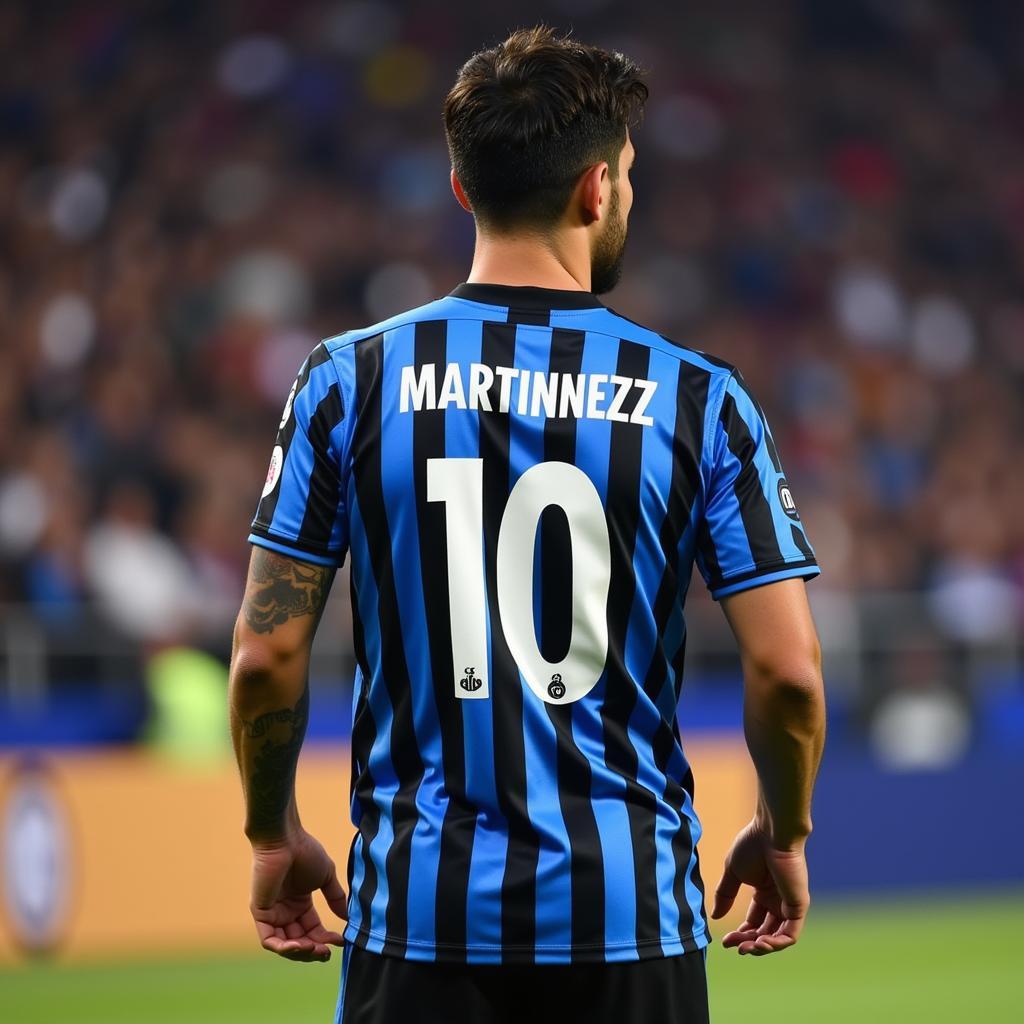 Lautaro Martinez khoác áo số 10 tại Inter Milan.