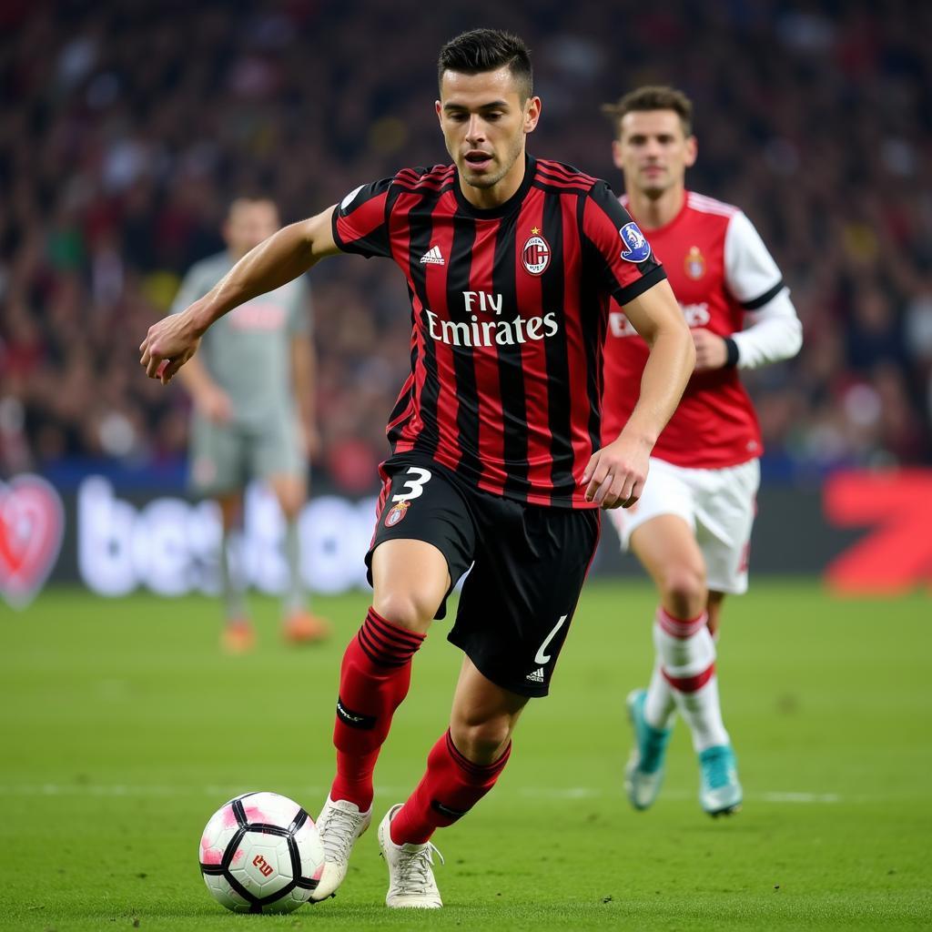 Lorenzo Colombo trong màu áo AC Milan