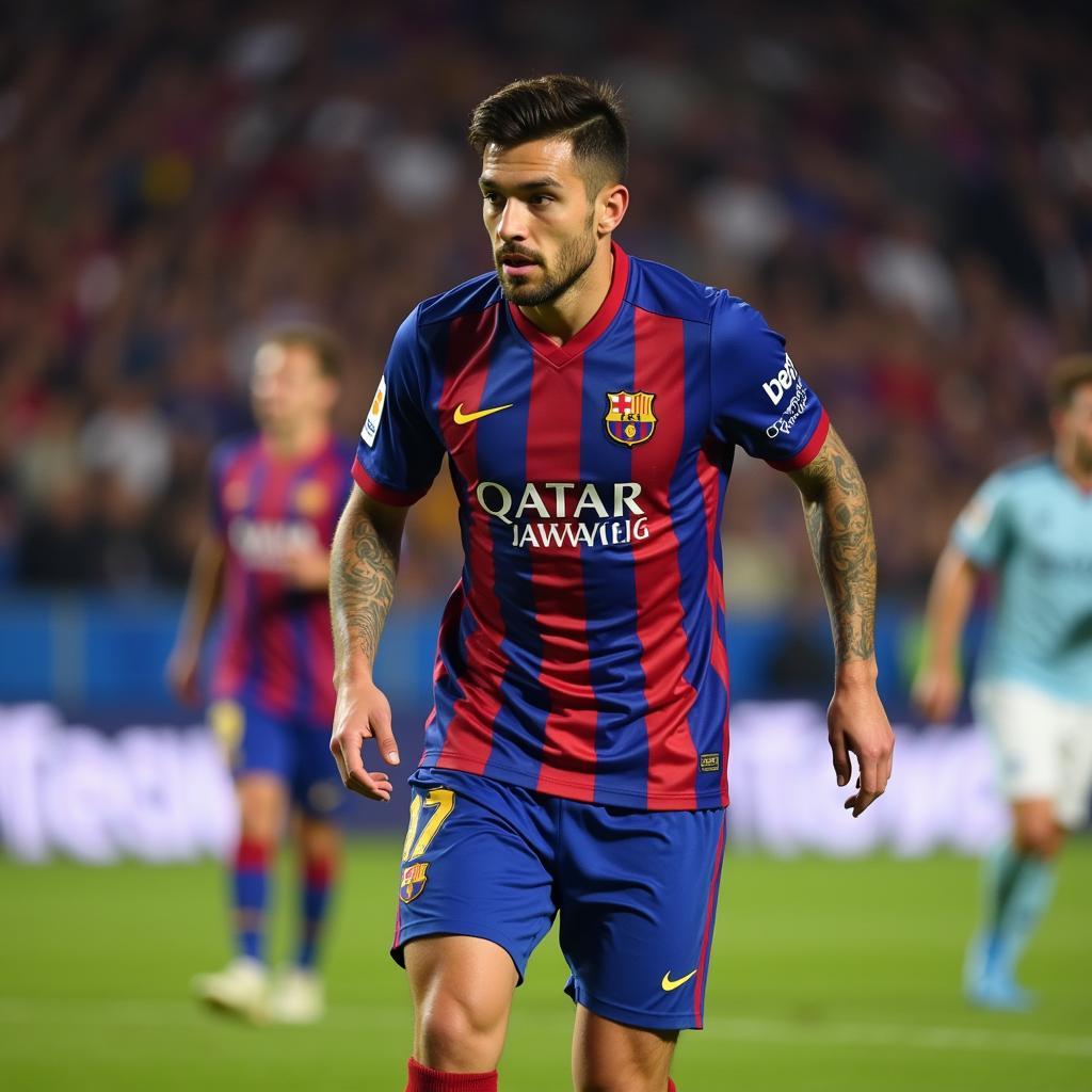 Lucas Scaglia trong màu áo câu lạc bộ chuyên nghiệp
