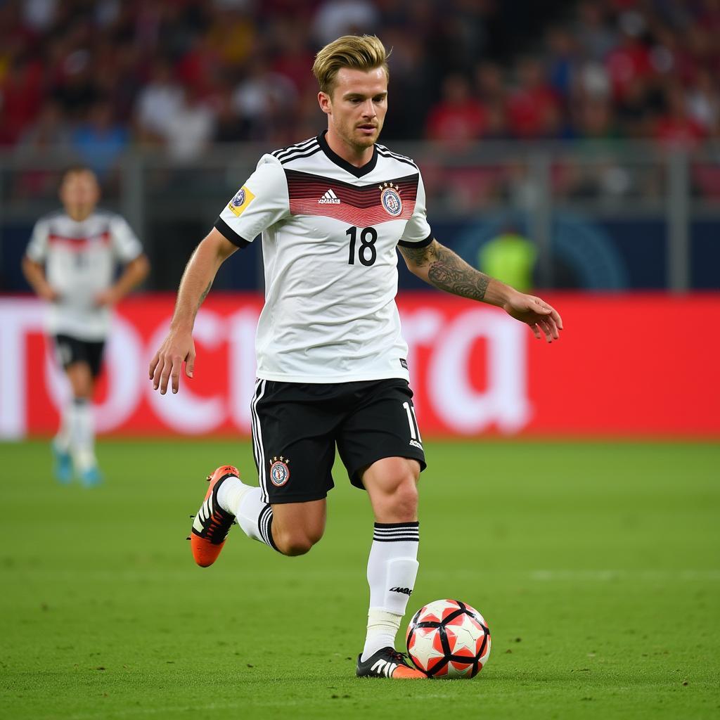 Lukas Klostermann trong màu áo đội tuyển Đức