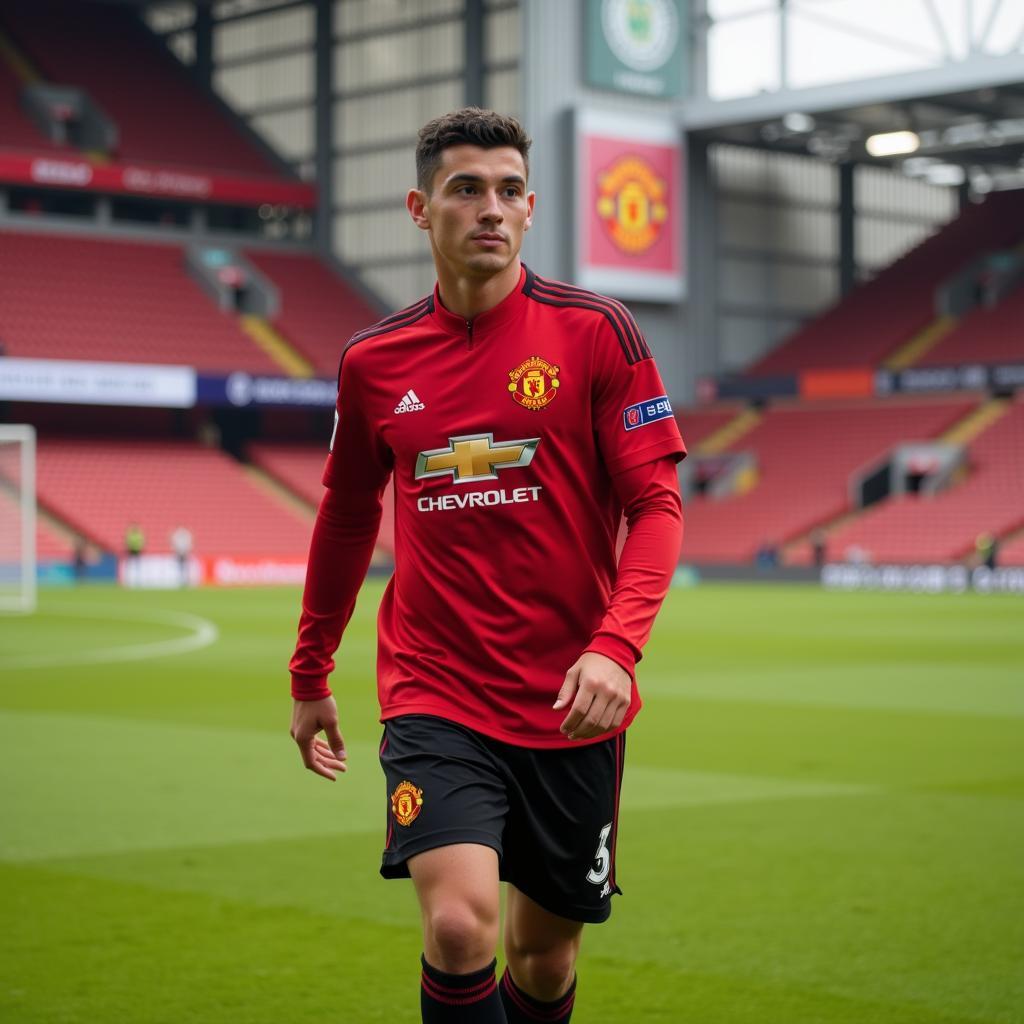 Marc Jurado trong màu áo Manchester United