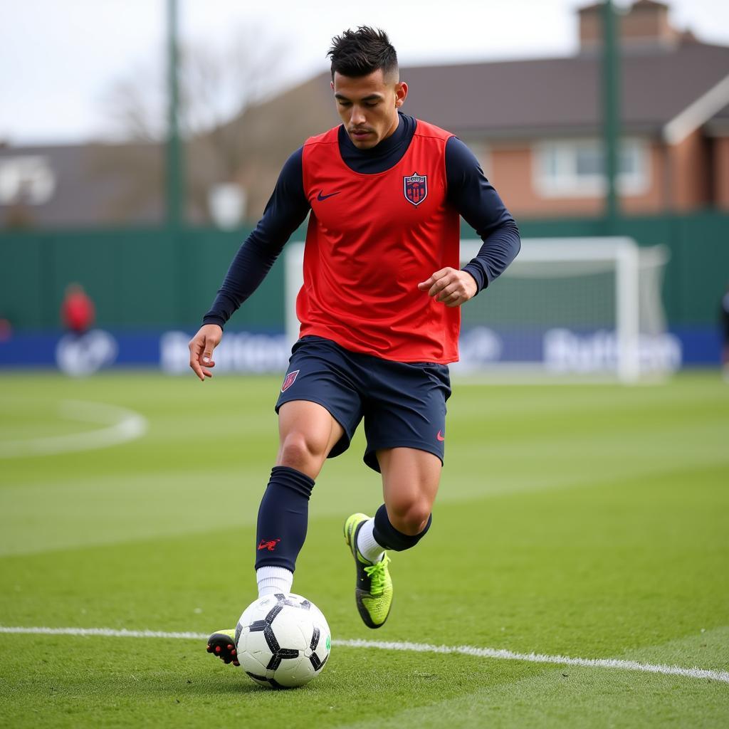 Mario Gonzalez Martinez tập luyện
