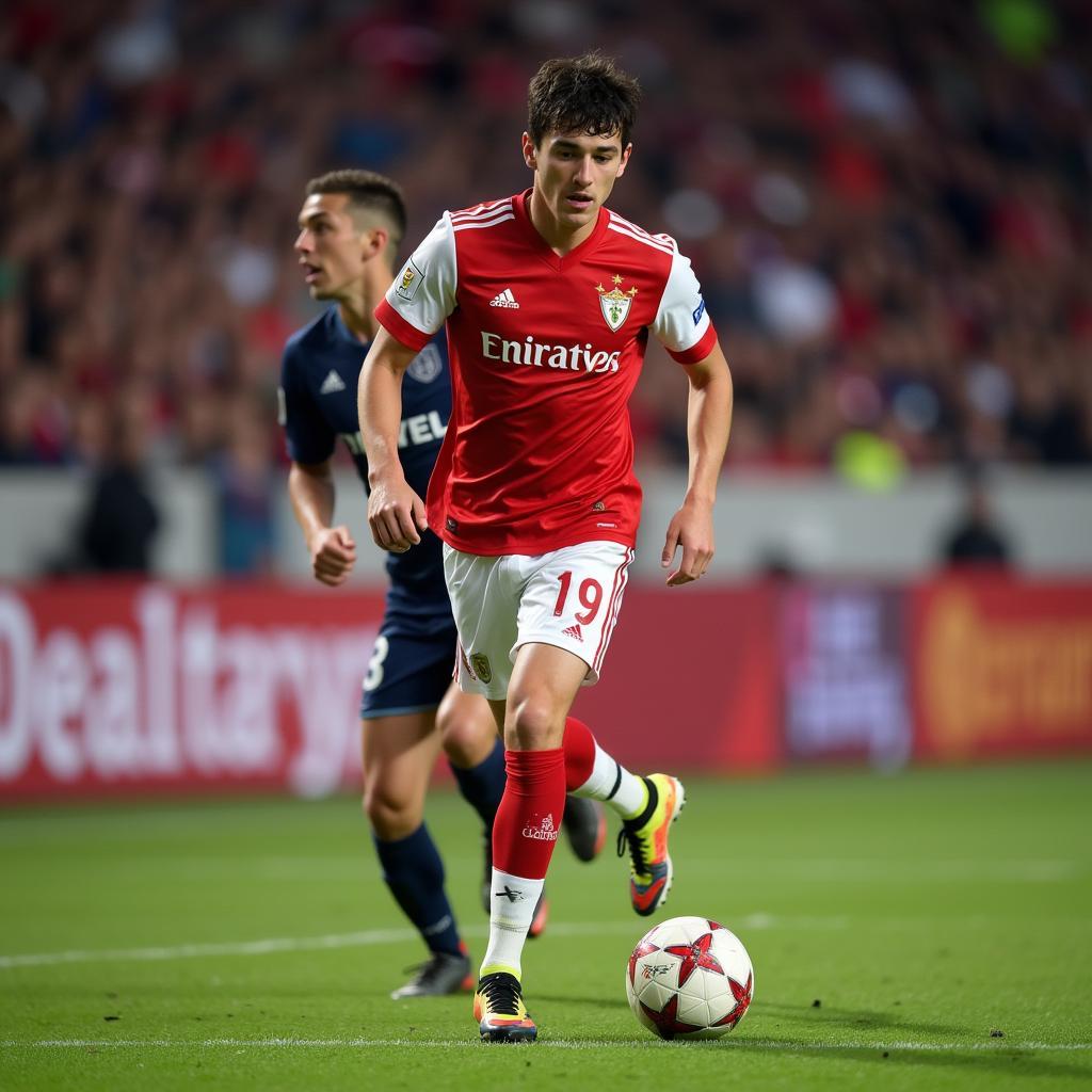 Mateo Puerta trong màu áo Sevilla, khoảnh khắc khởi nghiệp tại câu lạc bộ