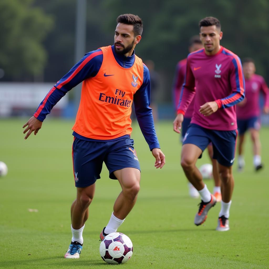 Matheus Franca tập luyện cùng Crystal Palace