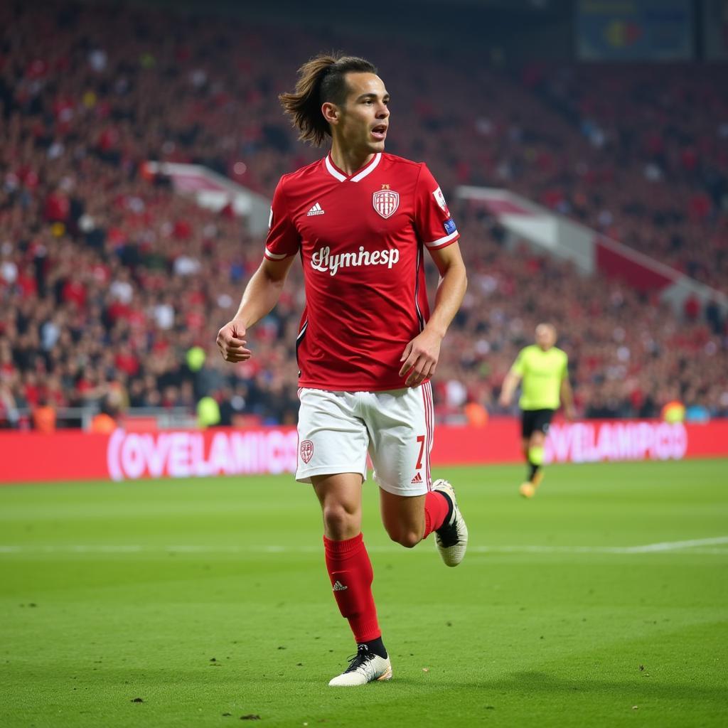 Maximiliano Lovera thi đấu cho Olympiacos