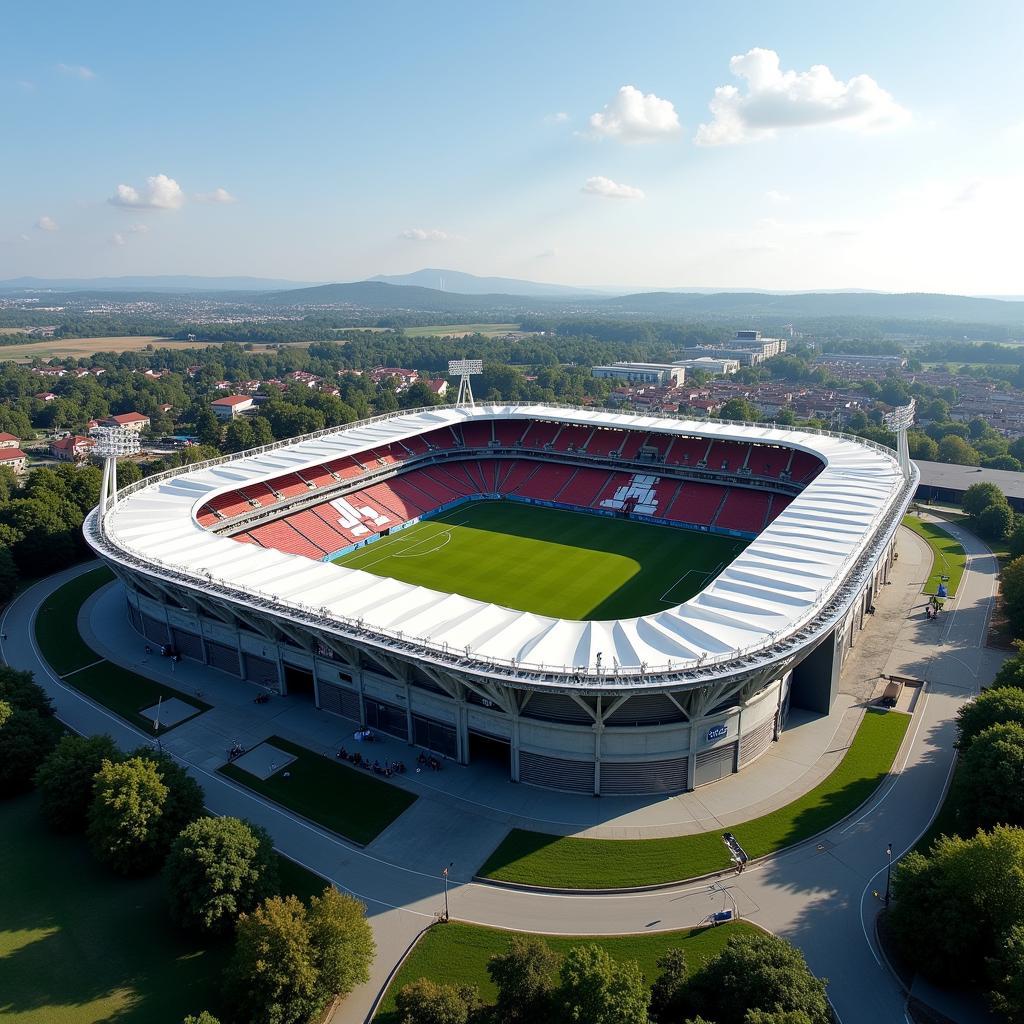 Toàn cảnh sân vận động Merkur Arena
