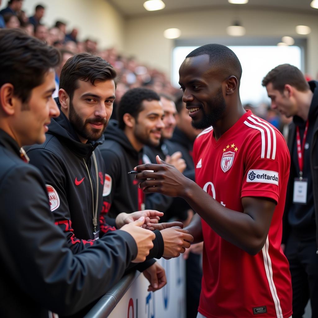 Mohamed Sissoko và người hâm mộ