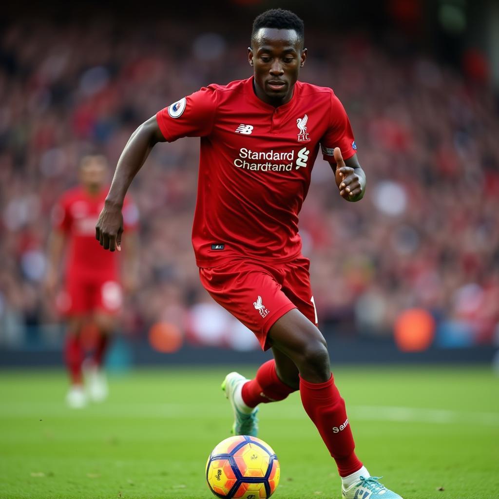 Naby Keita thể hiện kỹ thuật điêu luyện trong màu áo Liverpool