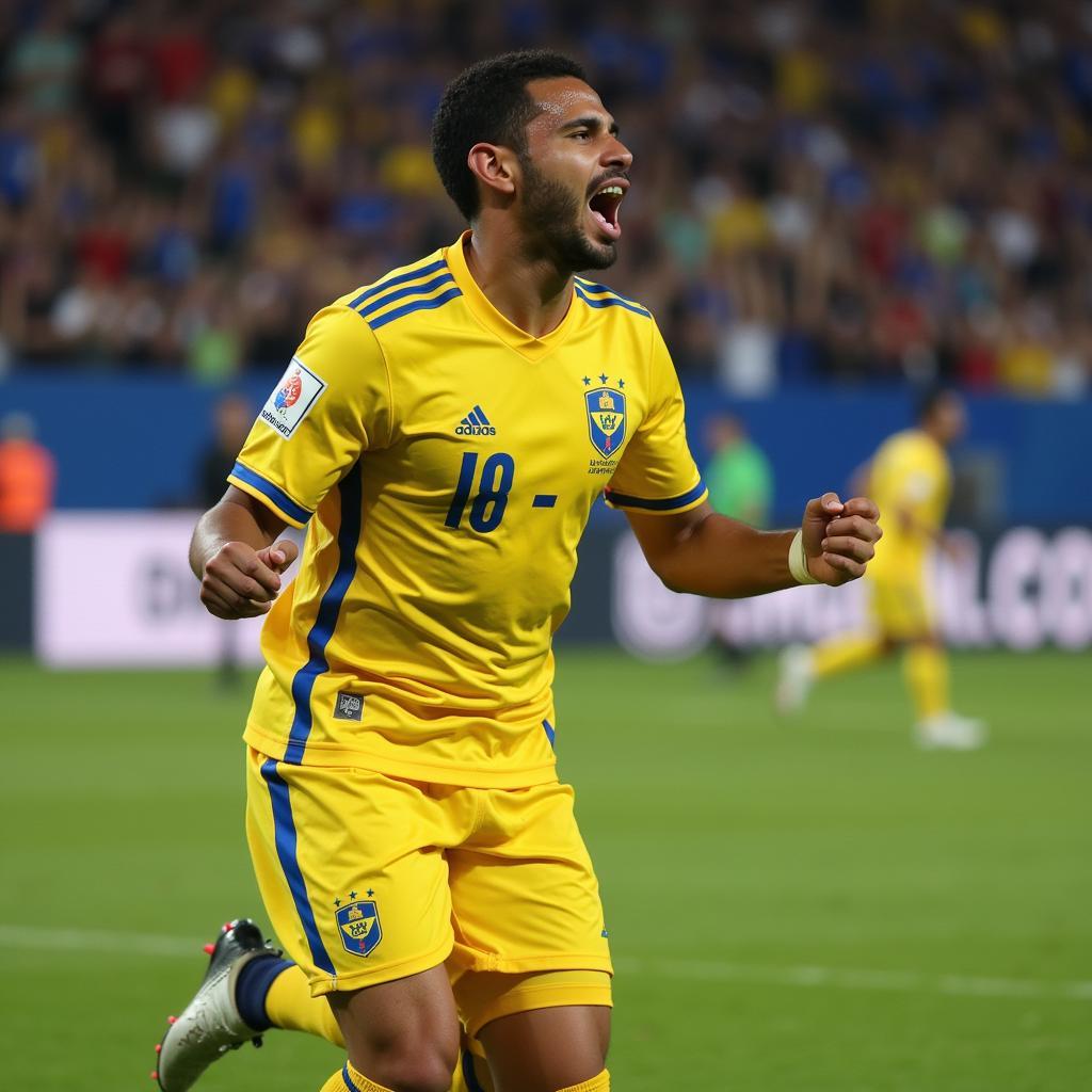 Nawaf Al Nassr ghi bàn thắng quan trọng cho Al Nassr