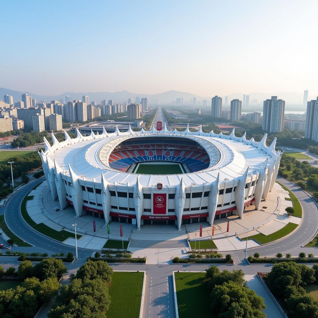 Exterior of the Beijing Workers Stadium