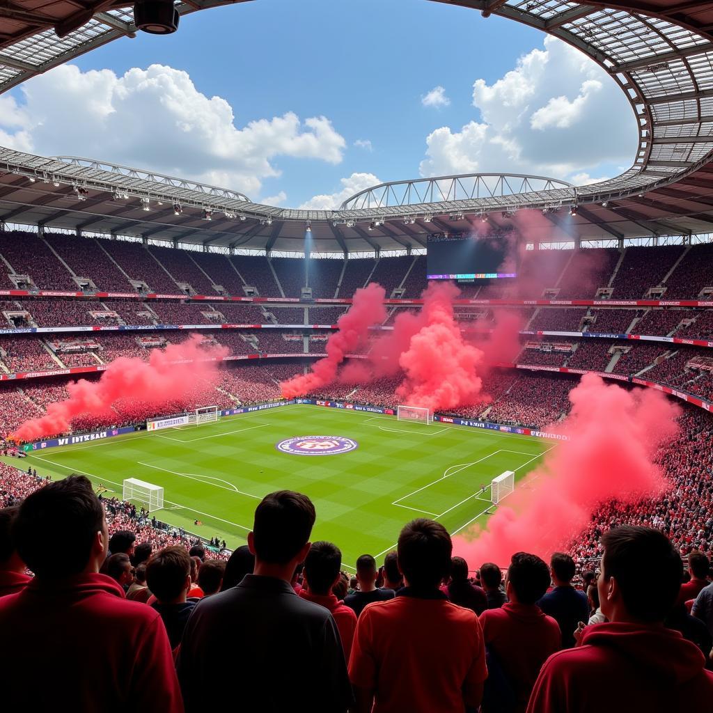 Người hâm mộ cuồng nhiệt tại Palermo FC Stadium tạo nên một bầu không khí sôi động và đầy màu sắc trong các trận đấu.