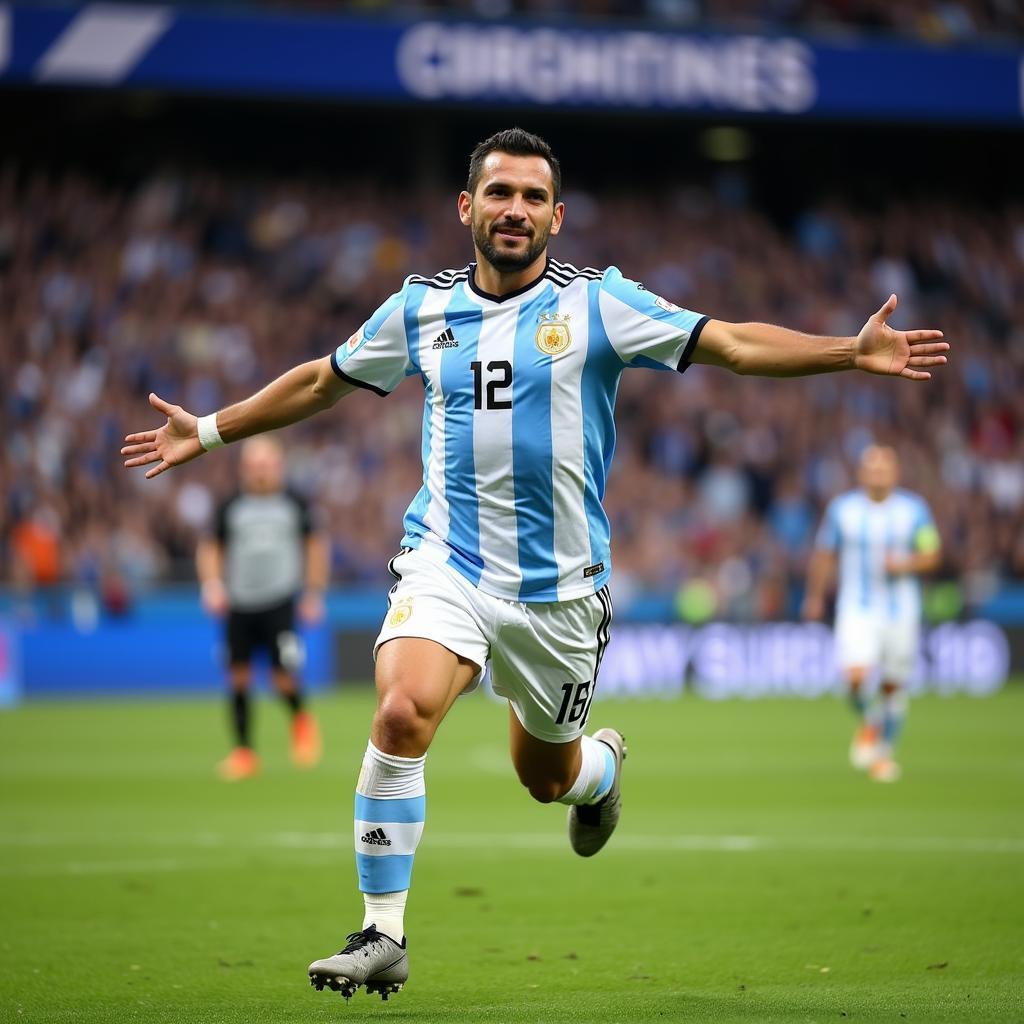 Nicolás Cordero trong màu áo đội tuyển Argentina