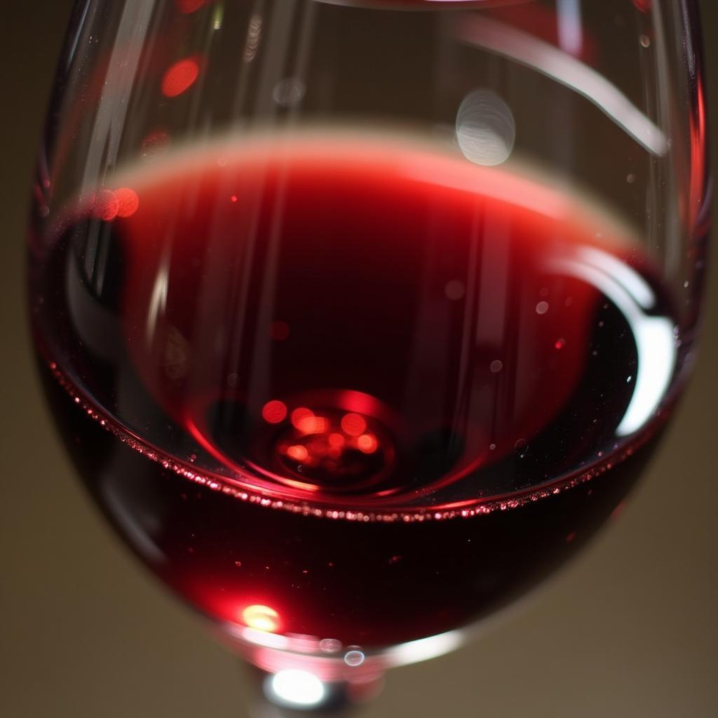 Rượu vang Nicolas Fleuriau Chateau trong ly