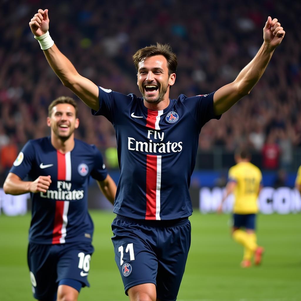 Peter Luccin trong màu áo PSG