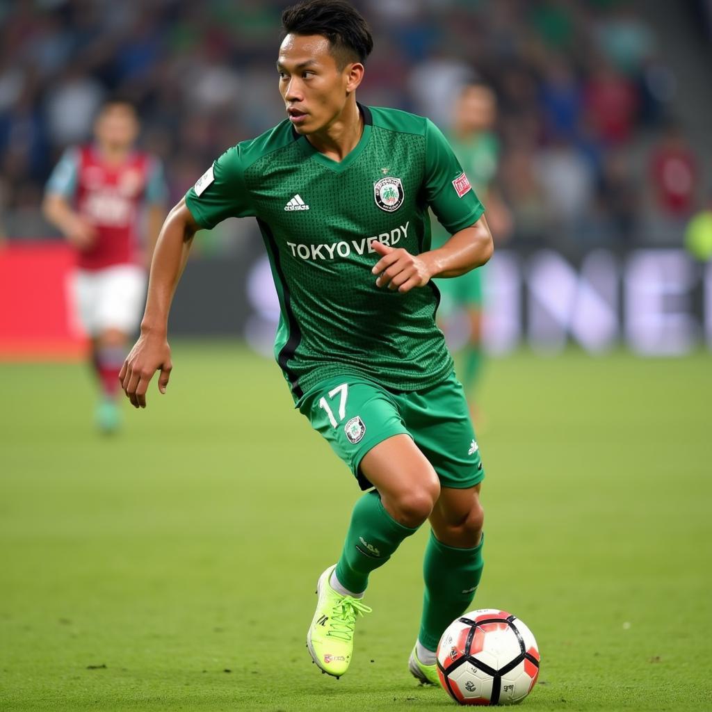 Pratama Arhan trong màu áo Tokyo Verdy