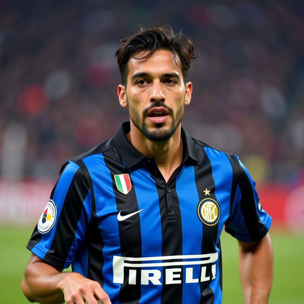 Ricardo Alvarez trong màu áo Inter Milan