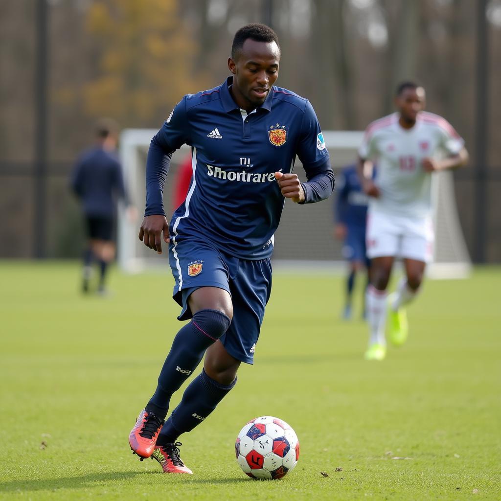 Richard Boateng thi đấu tại Maryland trong màu áo câu lạc bộ địa phương