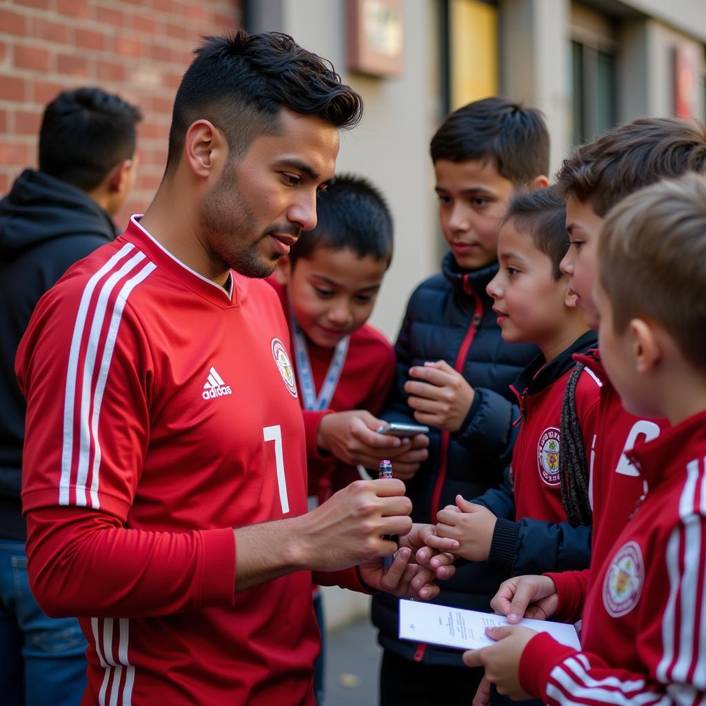 Richard Rios Inspiring Young Footballers