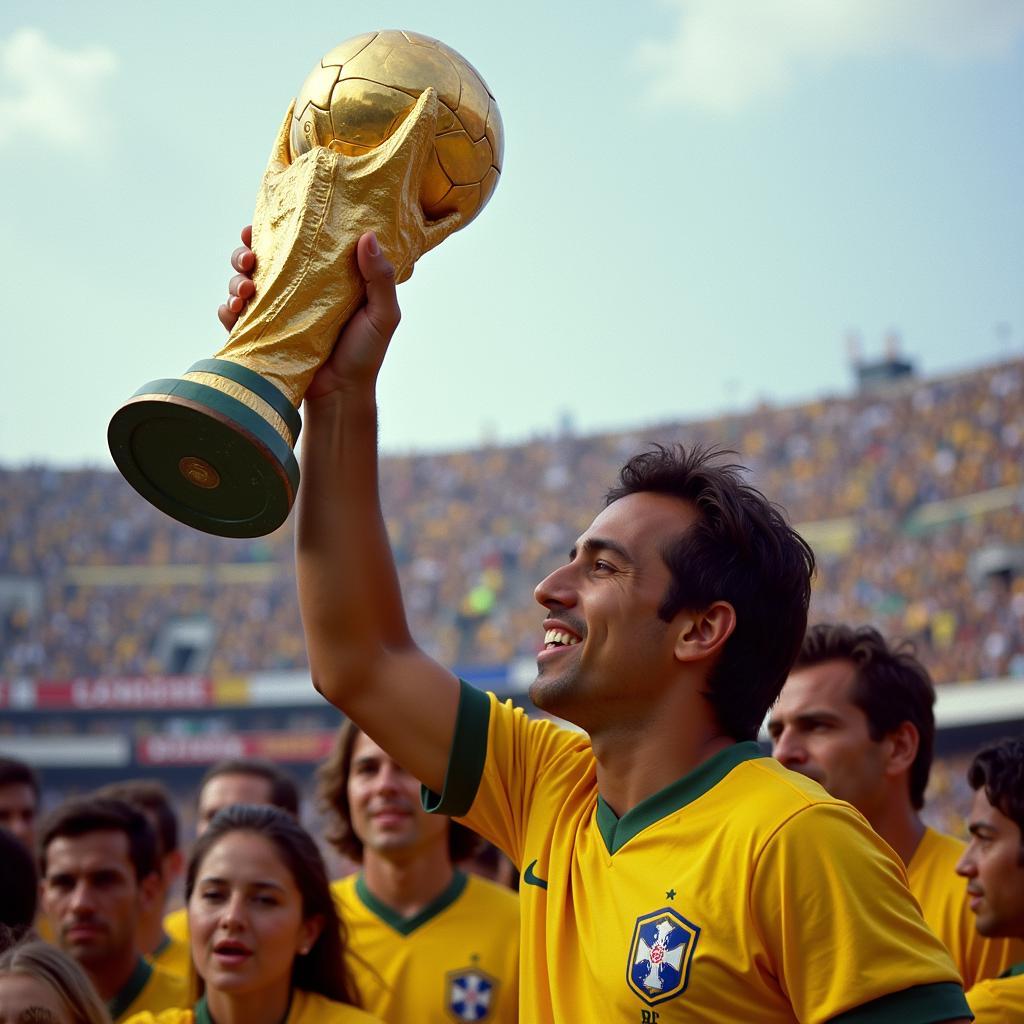 Roberto Carlos Lifting the World Cup