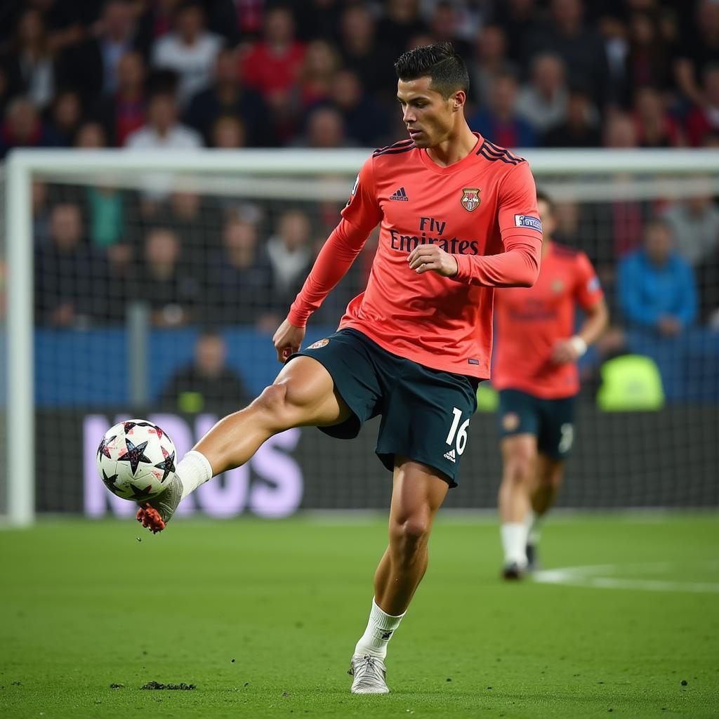 Ronaldo luyện tập chăm chỉ