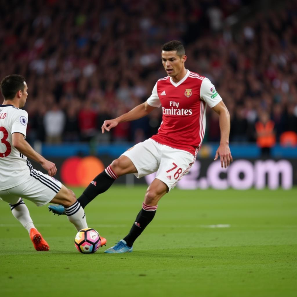 Ronaldo sử dụng kỹ thuật Lainton