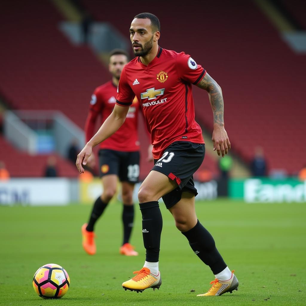 Samir Carruthers thi đấu cho Sheffield United