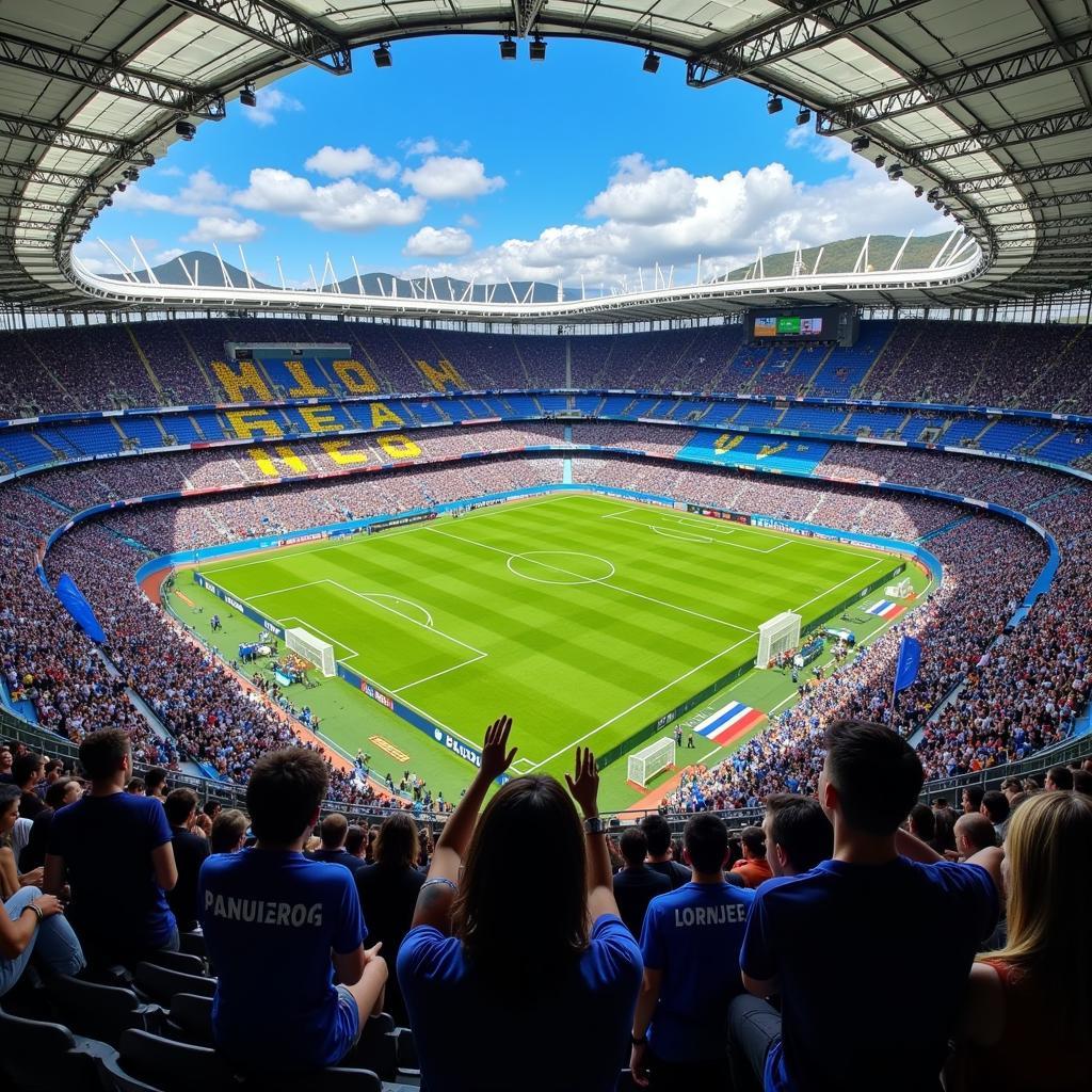 Sân vận động Estádio Cruzeiro với kiến trúc độc đáo và sức chứa lớn