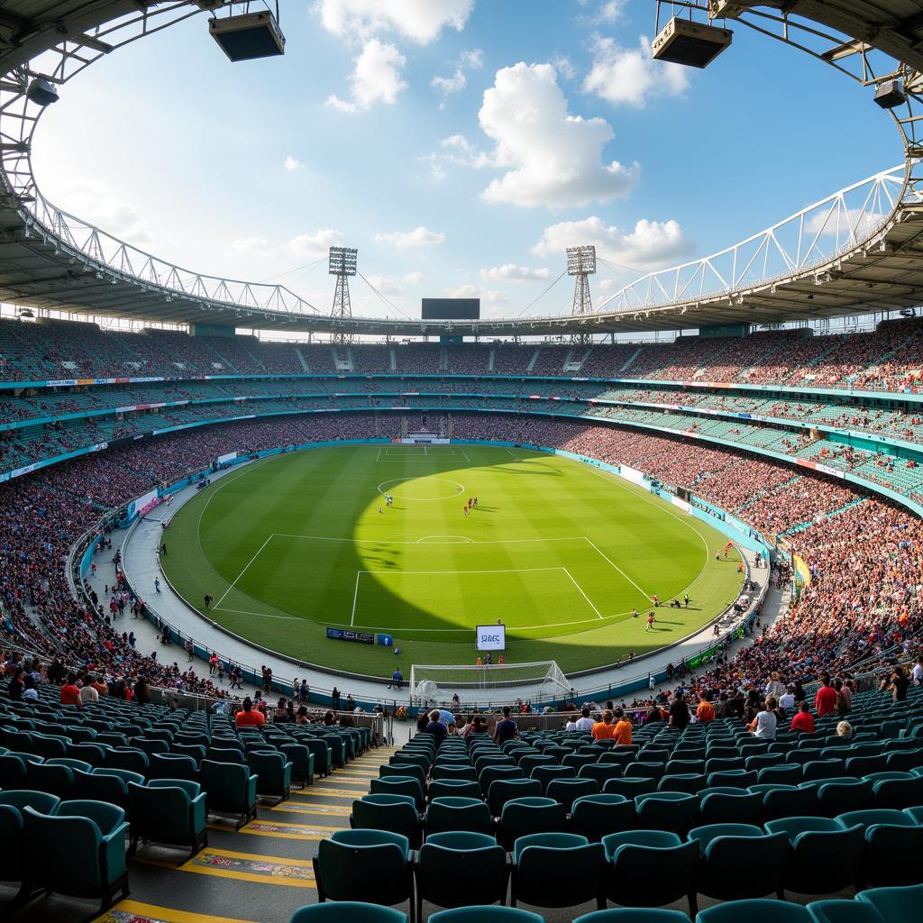 Sân vận động Estadio Marte R. Gómez ở Ciudad Victoria, Mexico.