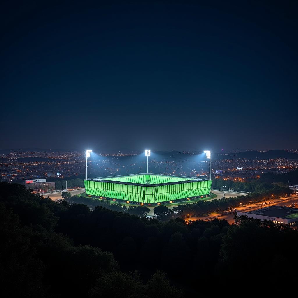 Sassuolo Stadium về đêm