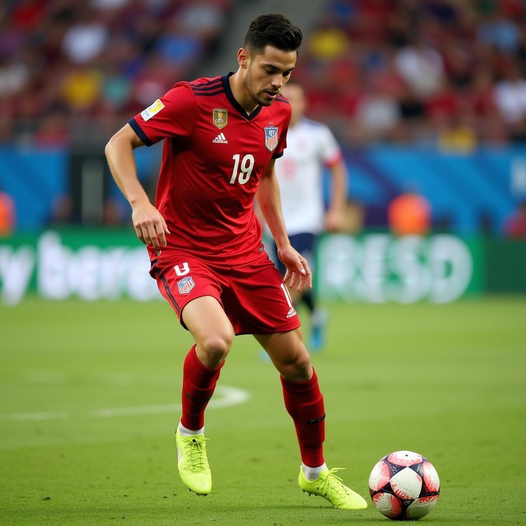 Sebastian Betancur trong màu áo đội tuyển