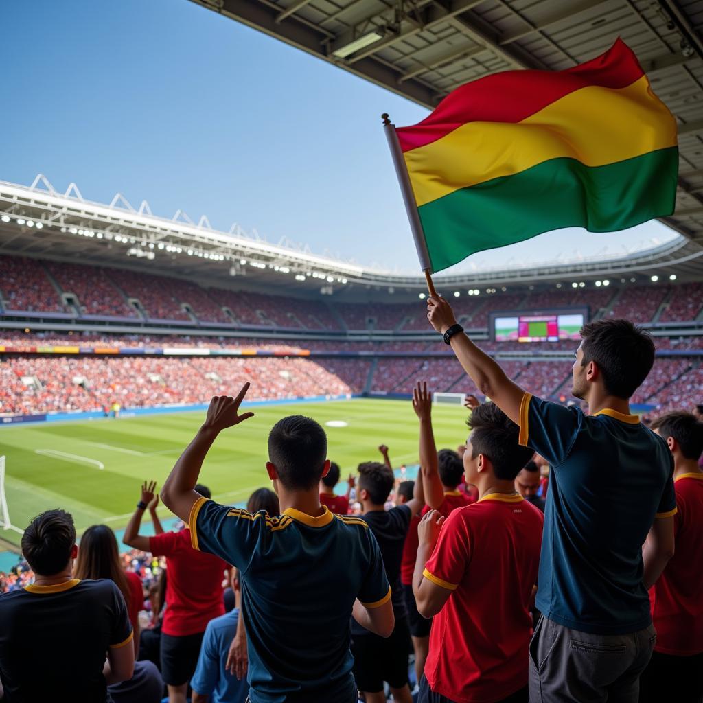 Seoul World Cup Stadium Fans Cheering