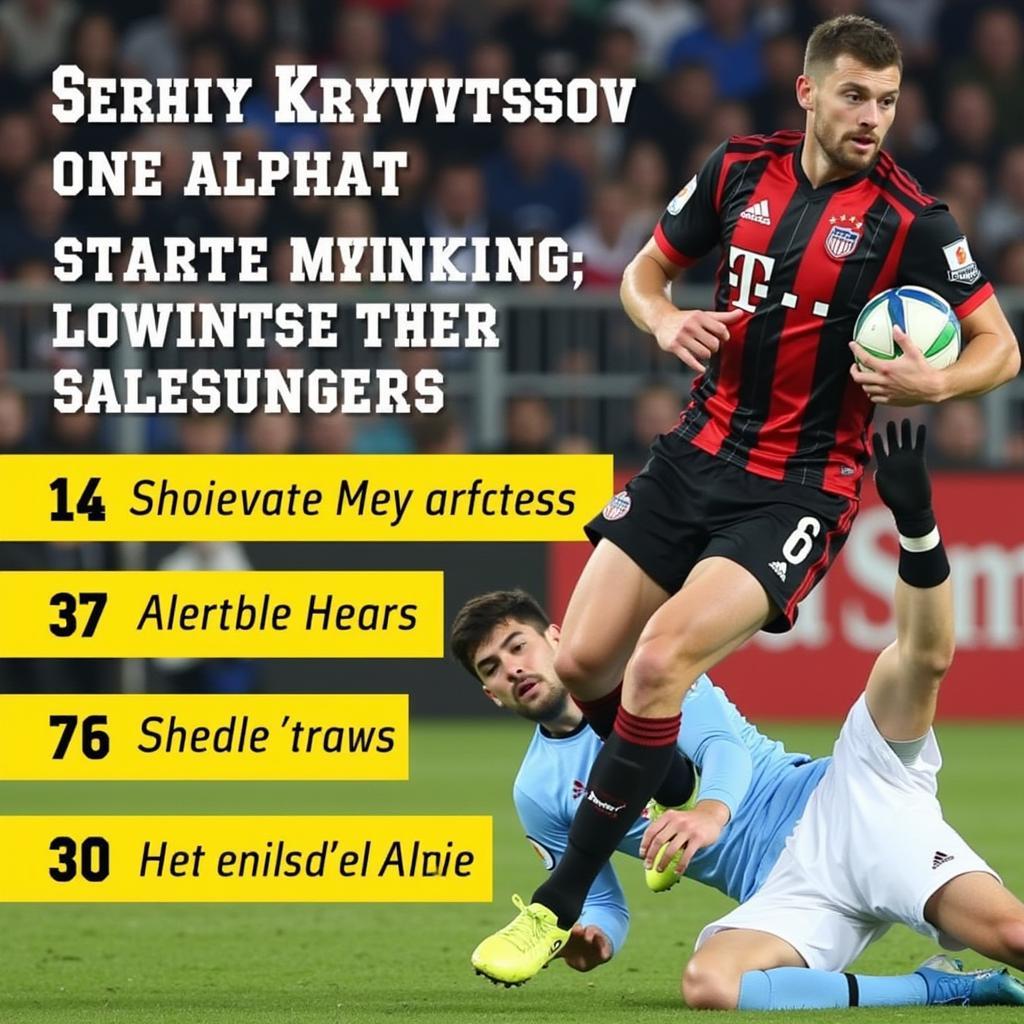 Serhiy Kryvtsov Thống Kê Tắc Bóng