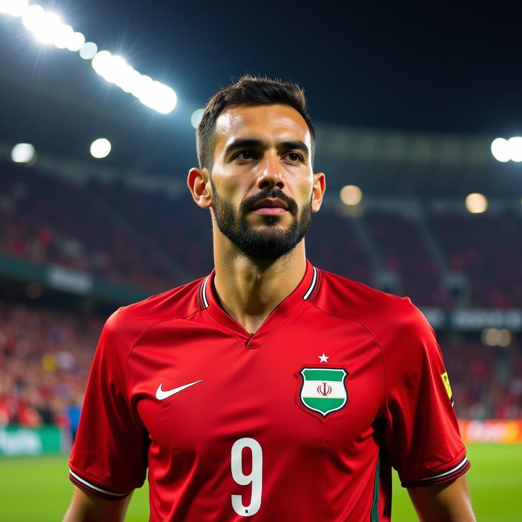 Shojae Khalilzadeh trong màu áo Persepolis