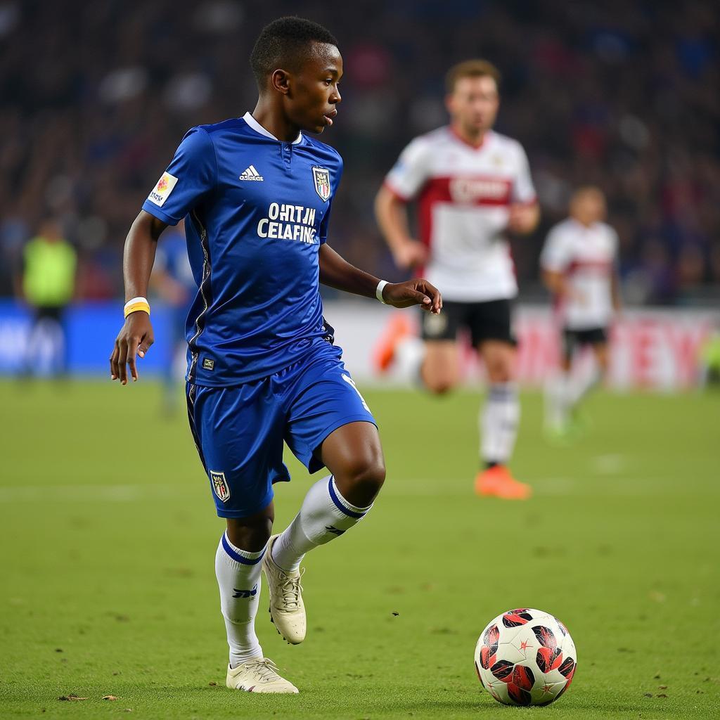 Talisca playing for Feirense in Brazil